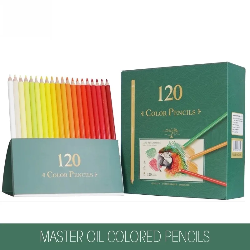 120 Colors Colored Pencils Set Oil Colored Pencils Professional Gift Box Sketch Drawing Pencil Art Set for Painting Art Supplies