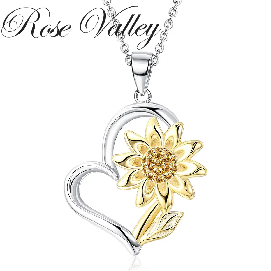 Роза долина искусственная для женщин подвески в форме сердца модные ювелирные