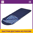 Спальный мешок Jungle Camp Glasgow, синий с фланелью, левая молния