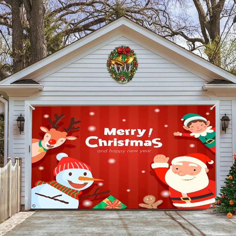 

Рождественский гобелен для комнаты, новогодняя атмосфера, настенный фон с Санта-Клаусом, снеговиком, тканевые украшения для дома, гобелены