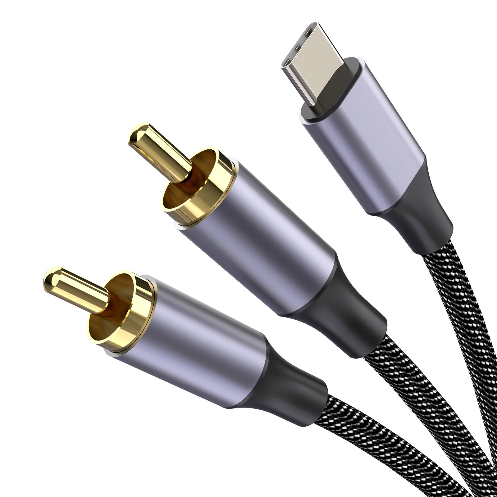 

RCA Audio Cable Jack 3.5 to 2 RCA Cable 3.5mm Jack to 2RCA Male Splitter Aux Cable for TV PC Amplifiers DVD Speaker Wire