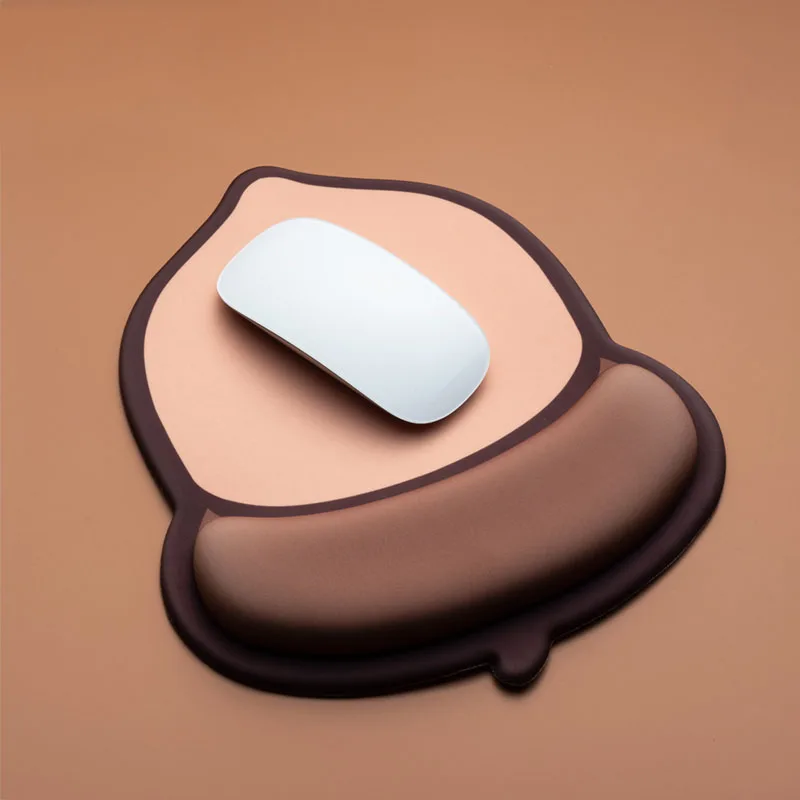 

Ergonomic Mouse Pad Cute Nut Anime Soft Silicon Gel Gaming Mousepad with Wrist Support Mouse Mat Creative