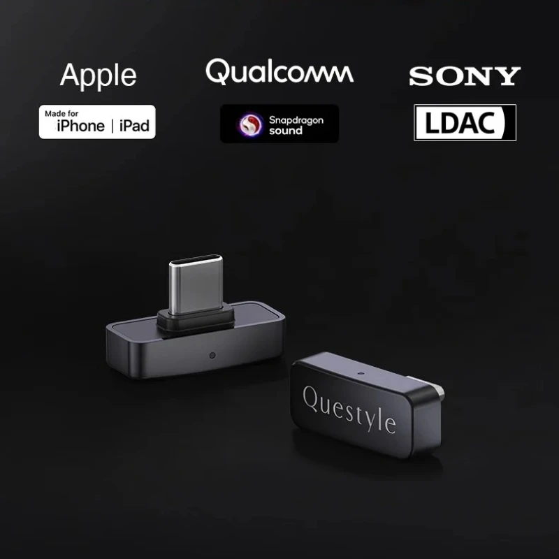 Bluetooth-передатчик Questyle QCC Dongle Pro LDAC 5.4 с поддержкой Snapdragon Lossless Sound и AptX. Наслаждайтесь LDAC. В подарок! (art.: 3920da5b78f9f) - 3920da5b78f9f