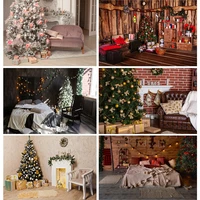 thick cloth christmas day photography backdrops prop christmas tree festival theme photo studio background 201012sht 02
