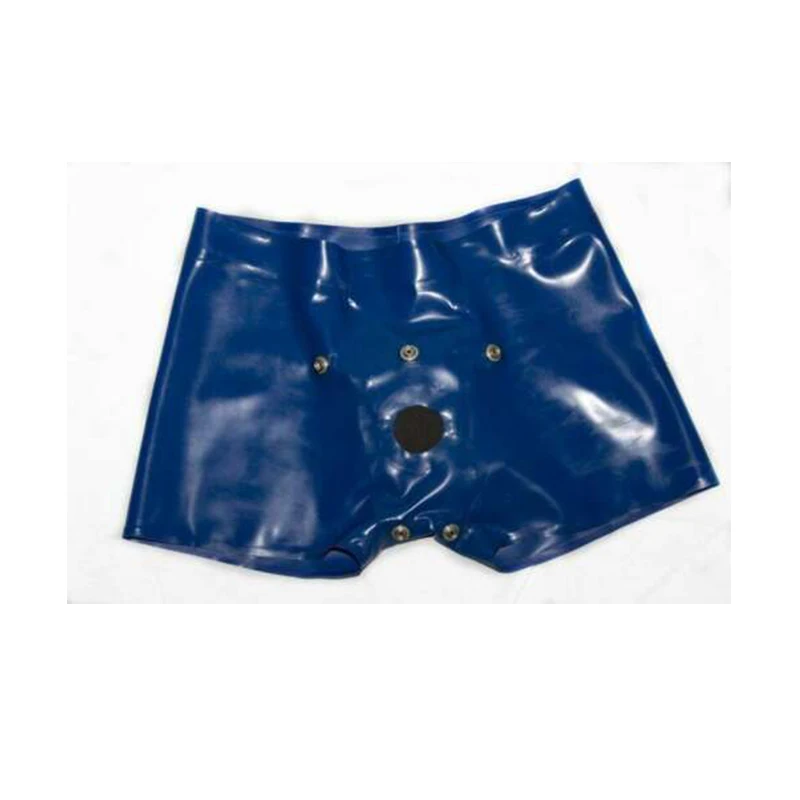 Латексные трусы шорты резиновое нижнее белье с передней частью ручная работа
