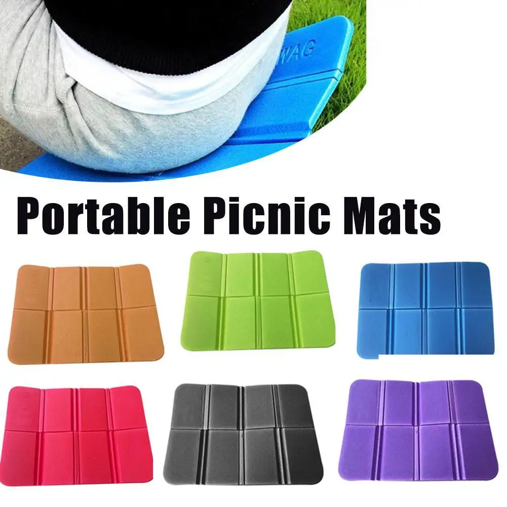 

Foldable Camping Mat Portable Picnic Mats Waterproof Moisture-proof Pad Comfortable Elastic Pad Outdoor Camping Folding Cushion