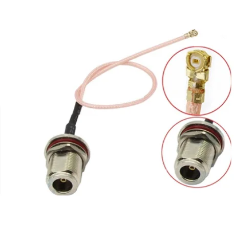 Кабель RG178 с интерфейсом U.FL/IPX на N, с интерфейсом Соединительный пигтейльный кабель антенна, кабель Wi-Fi 10 см, 20 см, 30 см, 50 см, 100 см