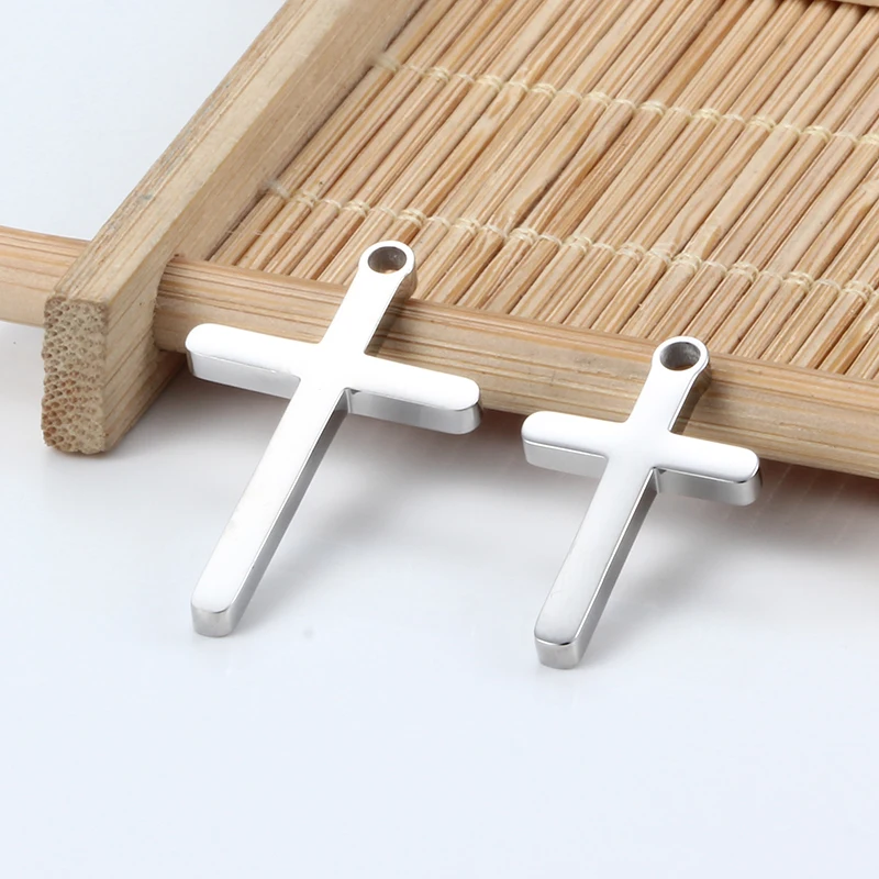 

5pcs Fashion Cross Necklace Women Men Stainless Steel Christian Charm Necklace Boys Girls Punk Hip Hop Friendship Jewelry Gifts