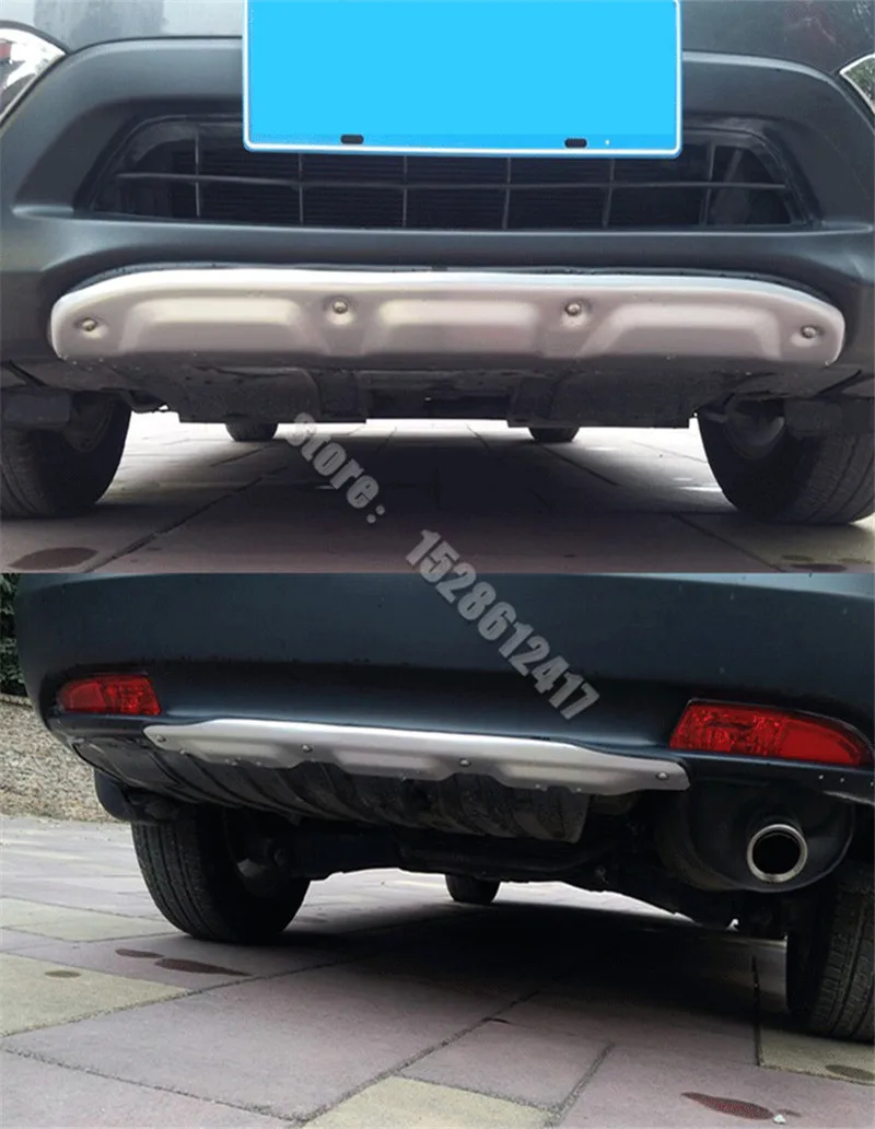 

for Honda CR-V CRV 2012-2014 Car styling Aluminum alloy Front And Rear Bumper Skid Protector Plate Cover