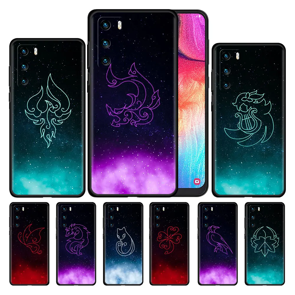

Case For Huawei P30 P Smart Z P40 Lite E Y7 P20 Y6 Honor 8X 50 20 Pro 30i Y9 2018 Black Soft Phone Coque Genshin Impact