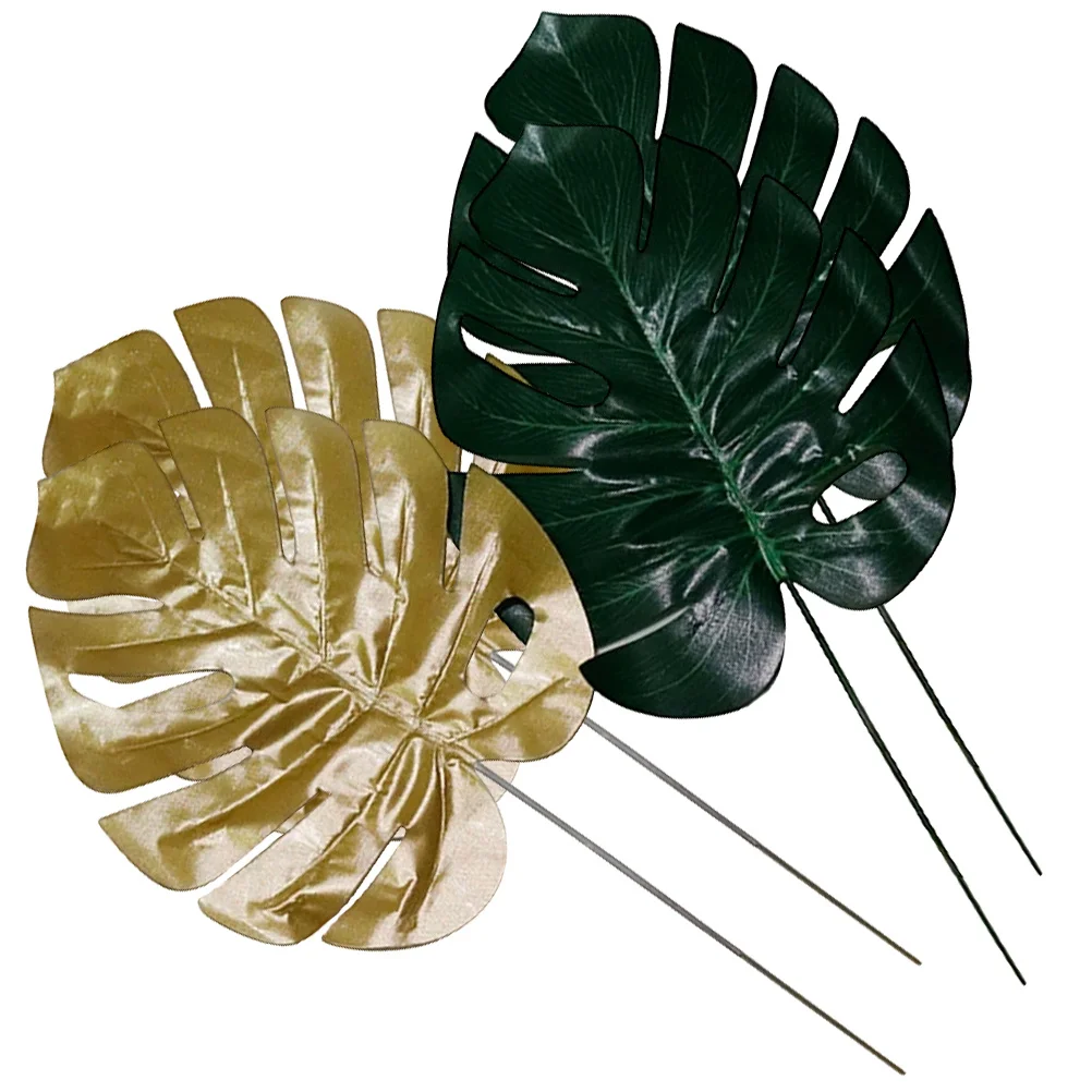

4Pcs Simulation Tropical Leaves Artificial Leaves Faux Tropical Leaves Artificial Tropical Leaves Faux Palm Leaves