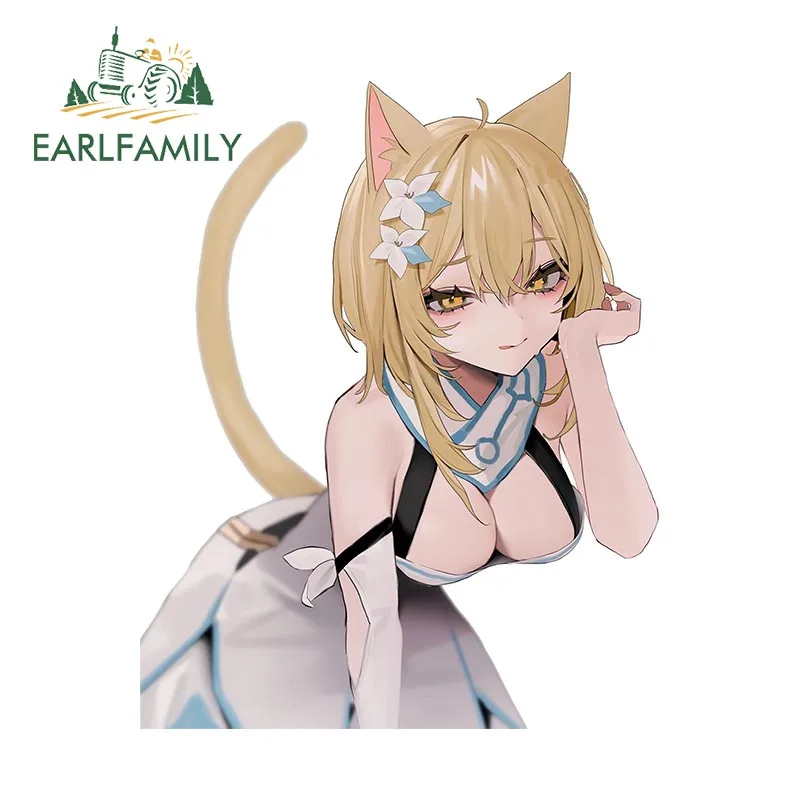 

EARLFAMILY Lumine большая грудь сексуальный фанарт автомобильная наклейка NSFW аниме креативная тренировочная наклейка автомобильные аксессуары пушистая графика для ноутбука