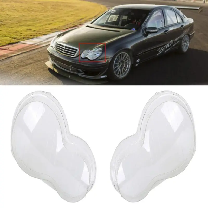 

For Mercedes Benz W203 C-Class 00-04 Car Headlight Polycarbonate Lens Cover Left Side/Right Side Headlight Cover