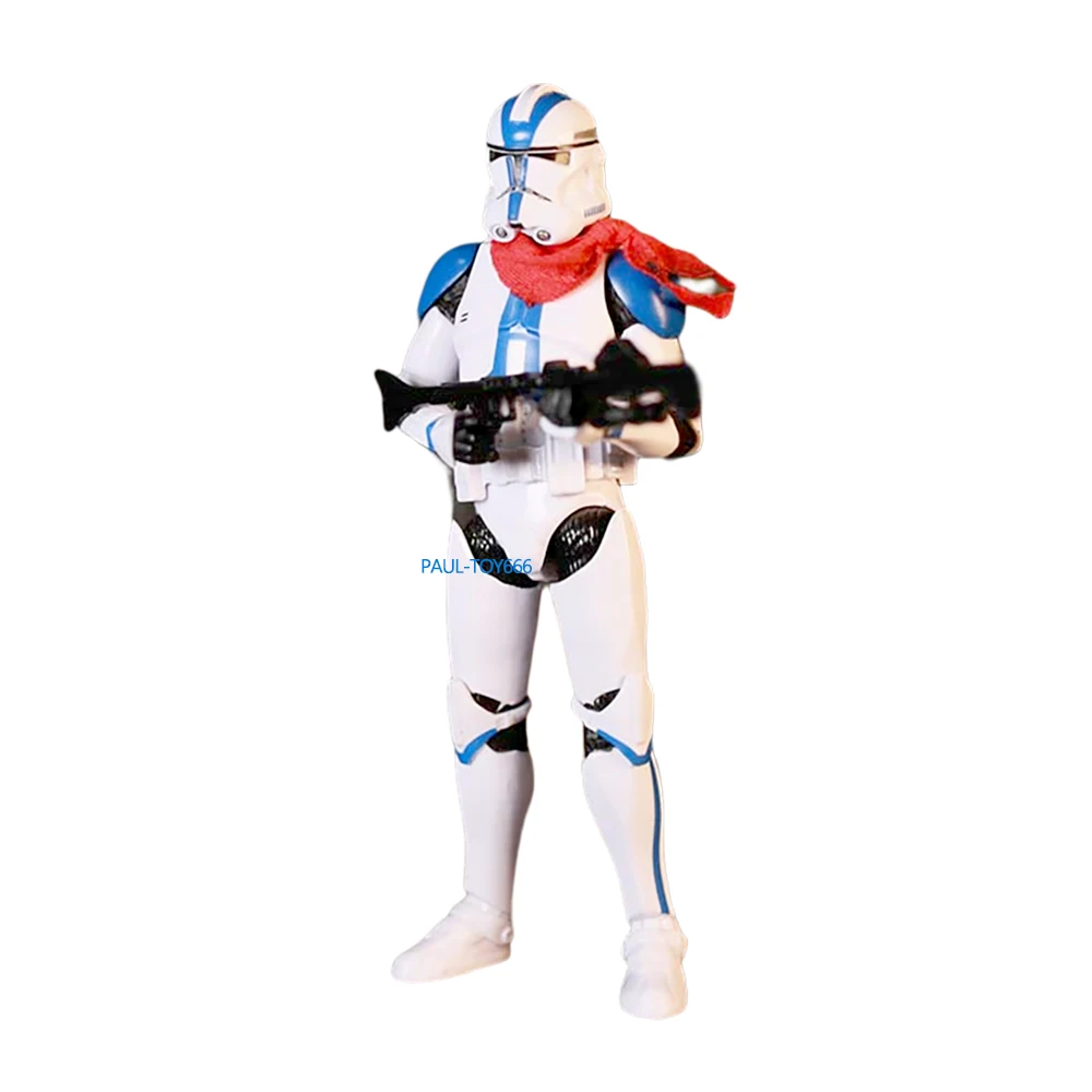 

6" Star Wars Blue And White Soldier Joint Movable Action Figure Toy #SW-74