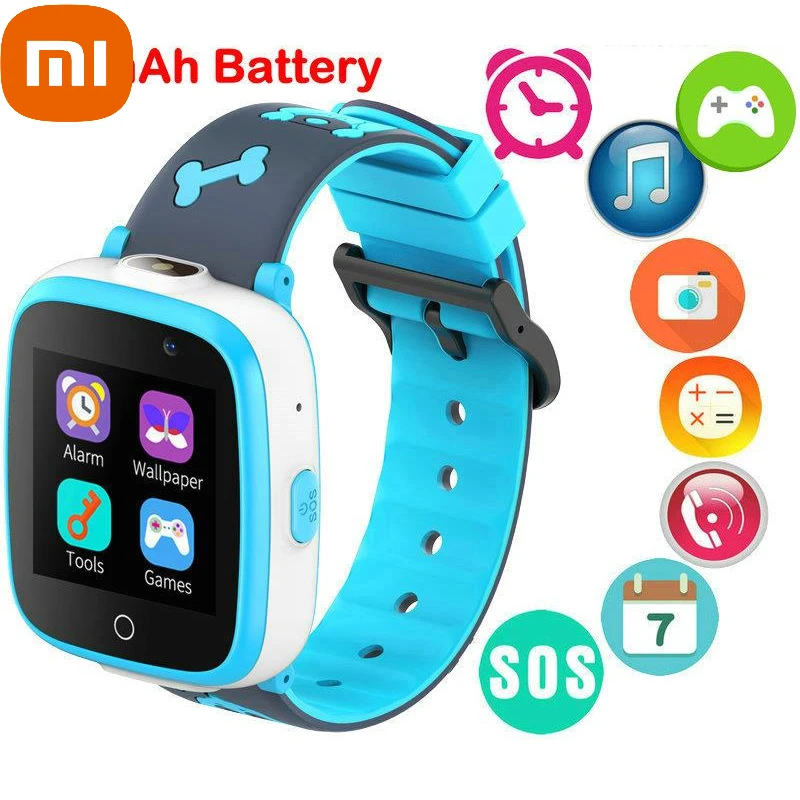 

Новинка, Детские умные часы Xiaomi, часы для игр, SOS, телефон, камера, 2G, SIM-карта, фото, водонепроницаемые умные часы, подарок для детей, для IOS, Android