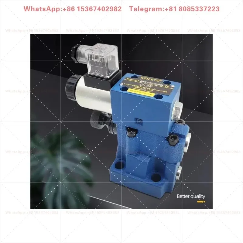 Фото Электромагнитный предохранительный клапан 24В DBW10B DBW20B DBW30B для регулирования и сброса гидравлического давления в промышленных трубопроводах №1