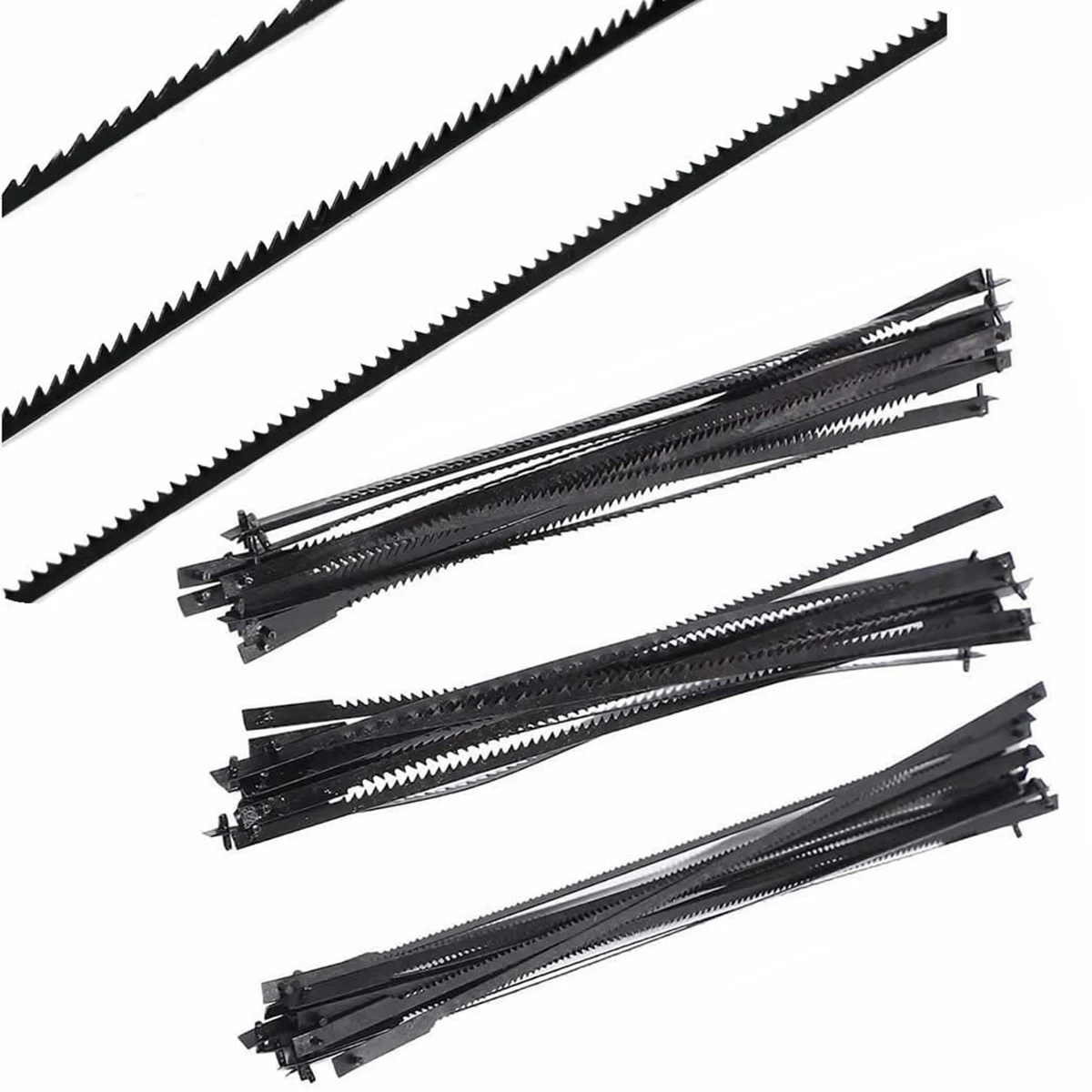 

36Pcs 5 Inch Scroll Saw Blades Carbon Steel Pinned Scroll Saw Blades 10/15/18 Teeth Saw Blades Woodworking Tool Power Tool