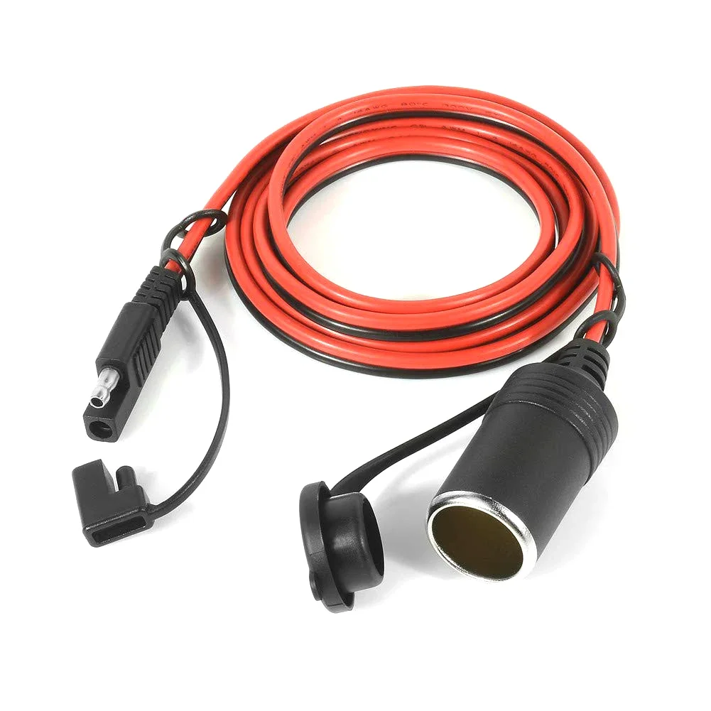 

1,5 м 14AWG SAE к гнезду прикуривателя кабель 14 Калибр SAE 2-контактный быстроразъемный разъем удлинитель проводов
