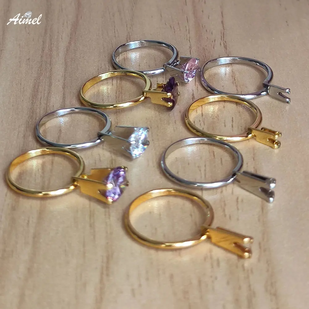 

Spring Type Ring Clip DIY Diamond Claw Bare Gemstone Diamond Meson Holder Tweezer Wedding Jewelry Ring Try-on Tool Equipment 1PC