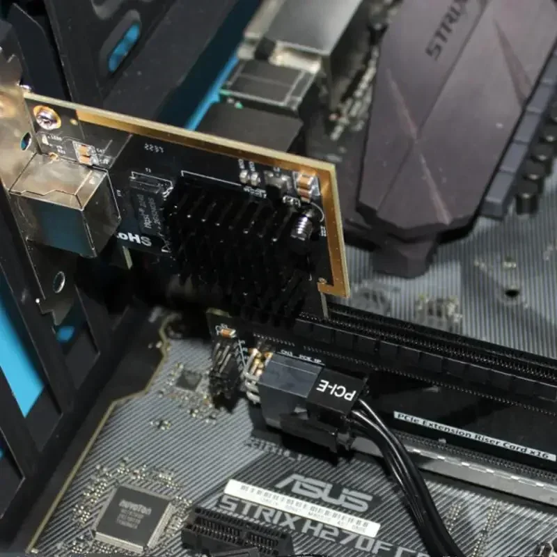 Фото PCI-E 5.0 X16 Riser Extended Card PCB Board PCI Express X16 Графическая видеокарта Удлинитель графического процессора Разъем Gen5 Сервер 1U 2U №5