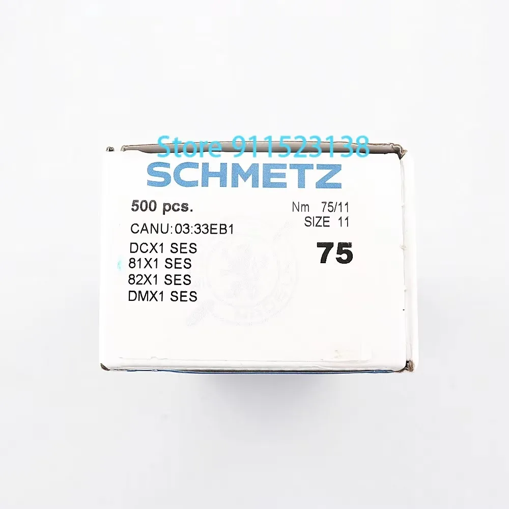 Фото 500 шт. оригинальные швейные иглы Schmetz DCx1 SES 81x1 SES 82x1 SES DMx1 SES Nm 65/9 70/10 75/11 для промышленной швейной машины №3