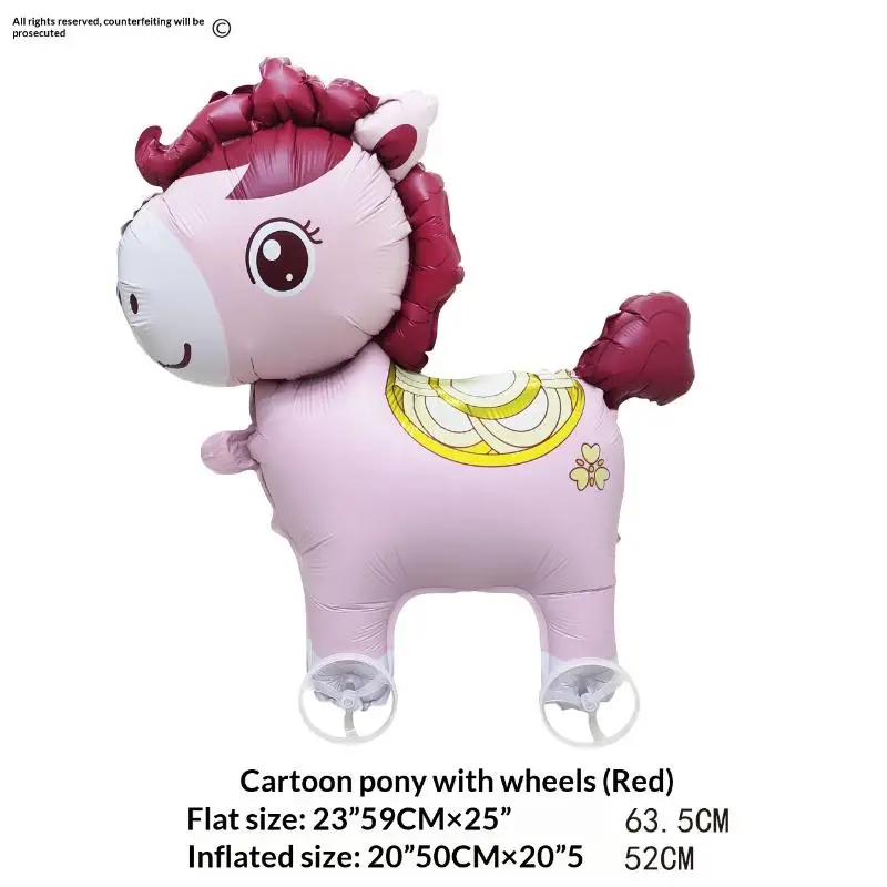 

Фольгированный шар-слон с колесами