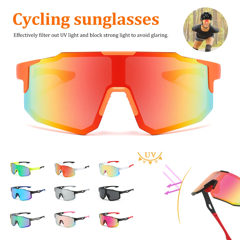 

Cycling Sunglasses UV Protection Windproof Sun Glasses For Men Women Polarized Lens Bicycle Eyewear for Outdoor Sports Goggle