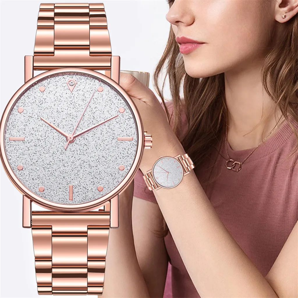 

Luxury Stainless Steel Dial Watches Women Analog Quartz Watch Casual Bracele Watch Digital Wristwatches Montre Femme Strass