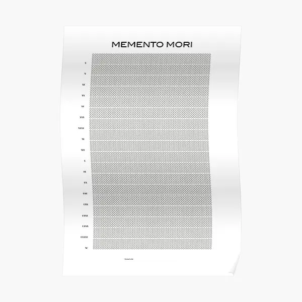 

Memento Mori Life календарь Stoicism S плакат настенное украшение живопись Декор винтажная современная картина забавная печать без рамки