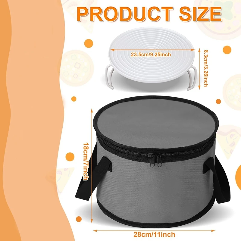 2 комплекта круглой подставки для пирогов 11 х 7 дюймов с поддоном посуды штабелер