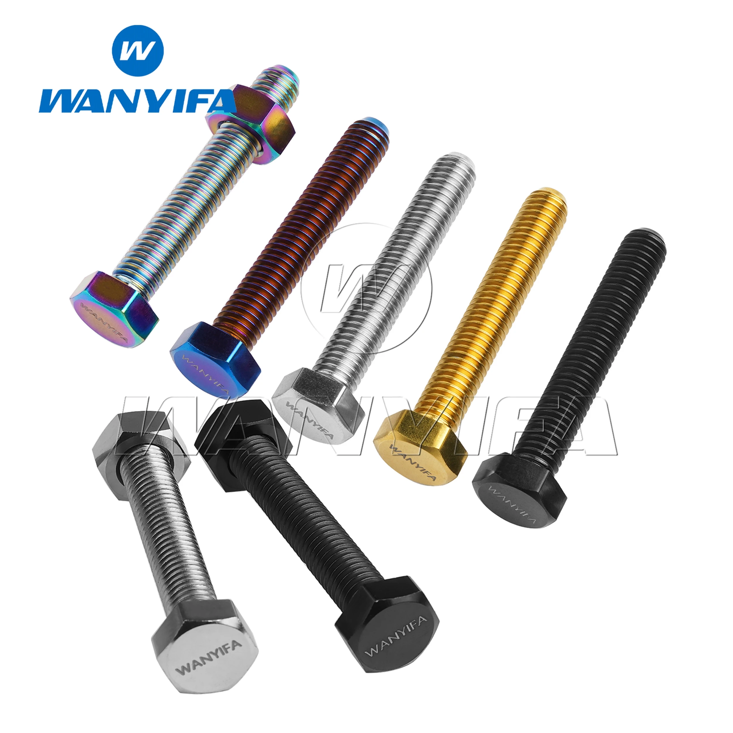 Болт из титанового сплава Wanyifa M8x50 мм винт с шестигранной головкой для регулятора