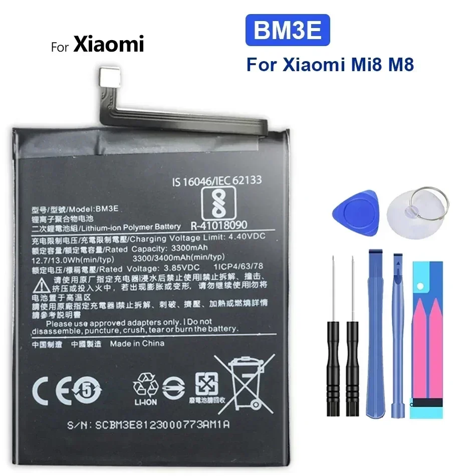 Фото BM3E BN32 BM3D BM3F BM3J Аккумулятор для мобильного телефона для Xiaomi Mi 8 8SE 8Pro 8Lite Сменный аккумулятор без батареи + трек НЕТ №3