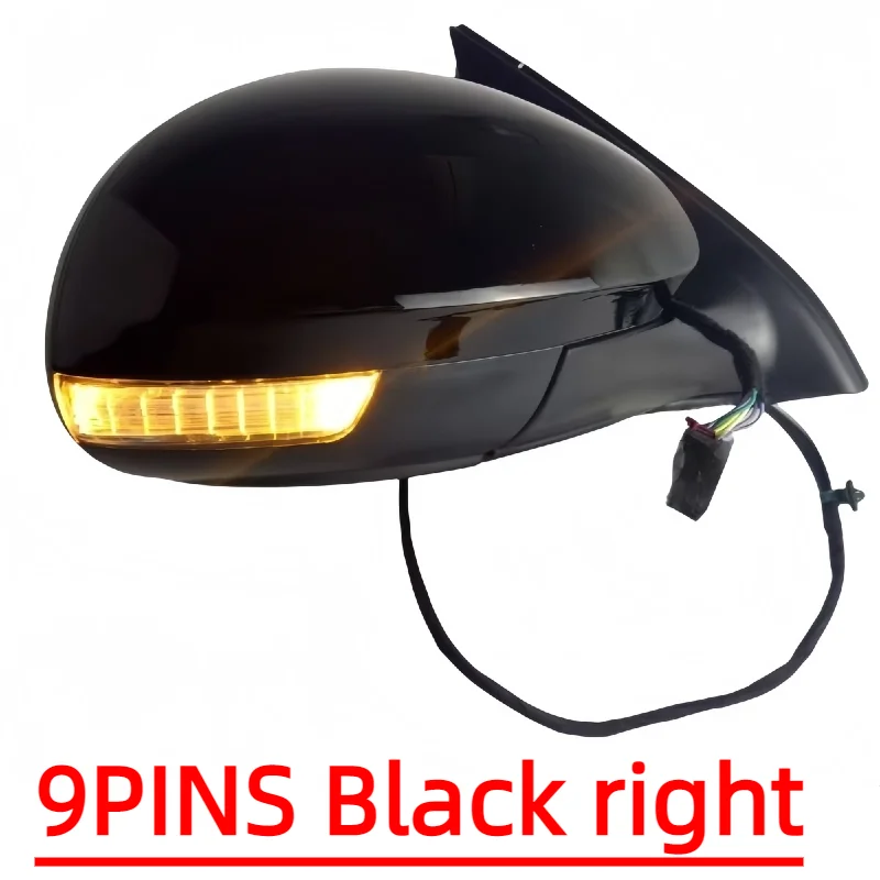 

Для VW Tiguan 2009-2016 крыло дверь боковое зеркало в сборе в сборе крышка зеркала заднего вида рамка стеклянная линза указатель поворота лампа