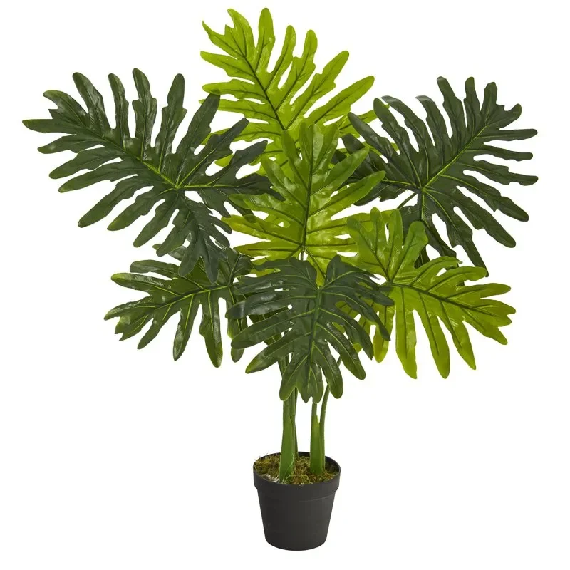 

3` Philodendron Artificial Plant (Real Touch), Green
