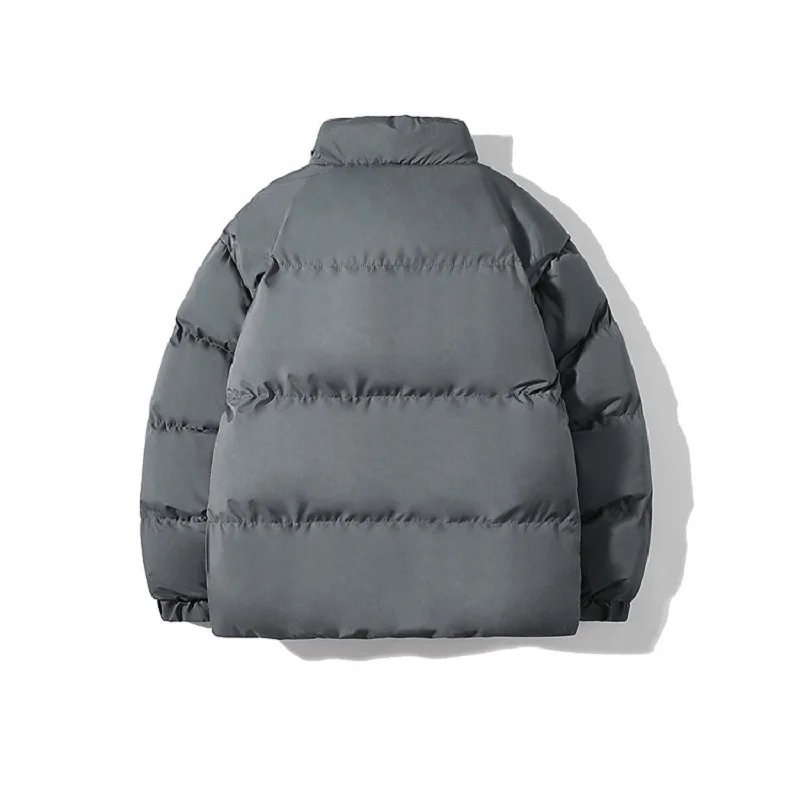 Rainbowtouches Men Harajuku Warm Puffer Coat Winter Jacket Streetwear Solid Color Parkas Man Korean Fashion Down Jackets Coats