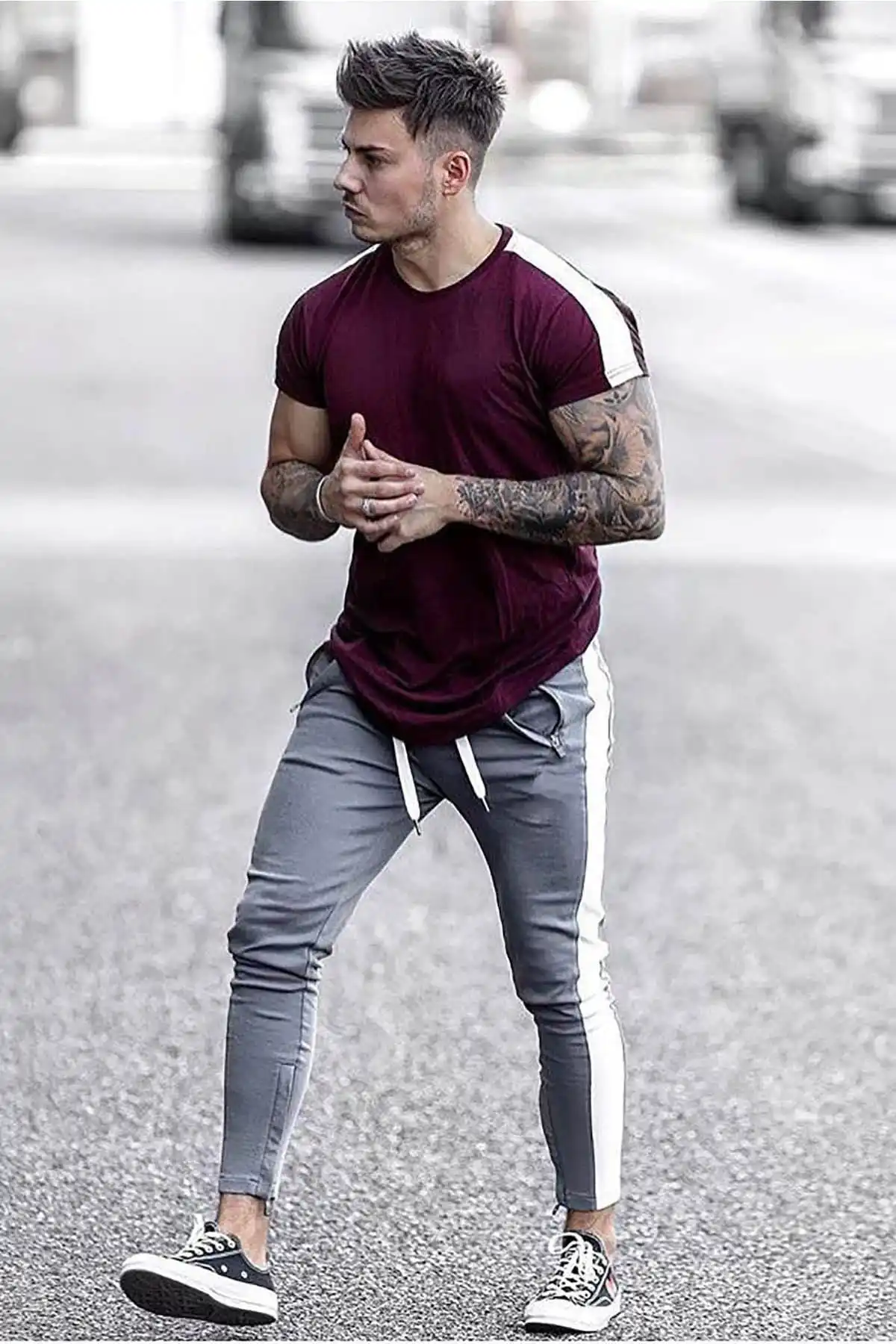 

Bordeaux Men's T-Shirt Men's T-Shirts Sport Stylish 2021