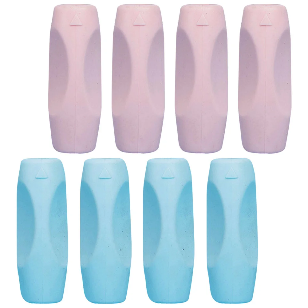 

8 Pcs Kids Pens Correctors Writing Posture Trainers Handwriting Reduces Pain Plastic Silica Gel Pencils Holding Aids
