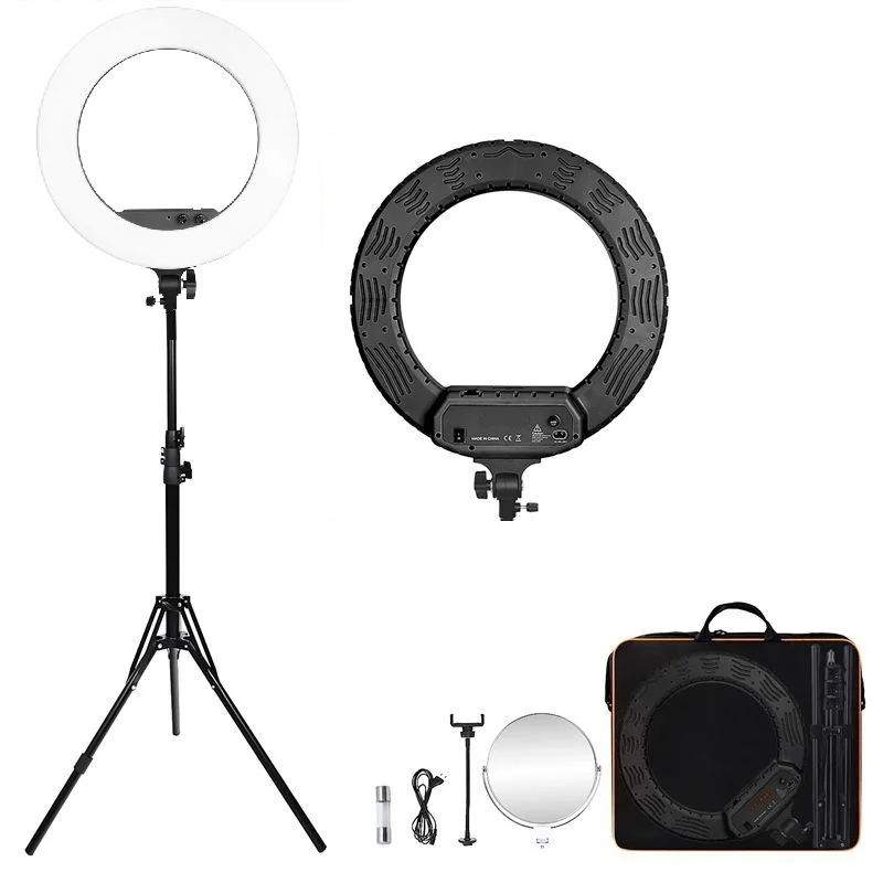 

FOSOTO LF-R480 18 inch Video Camera Flash Makeup Beauty dimmable photo photographic light 100W Led Ring Light For Youtube Tiktok