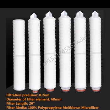 20 Inches 0.2 Micron Water Filter Parts Make Wine Tool PP Cotton Membrane Wine Water Filter Cartridge