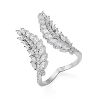 2022 new trendy wings of angels silver color cute fashion rings for women girl anniversary party jewelry wholesale adjustable