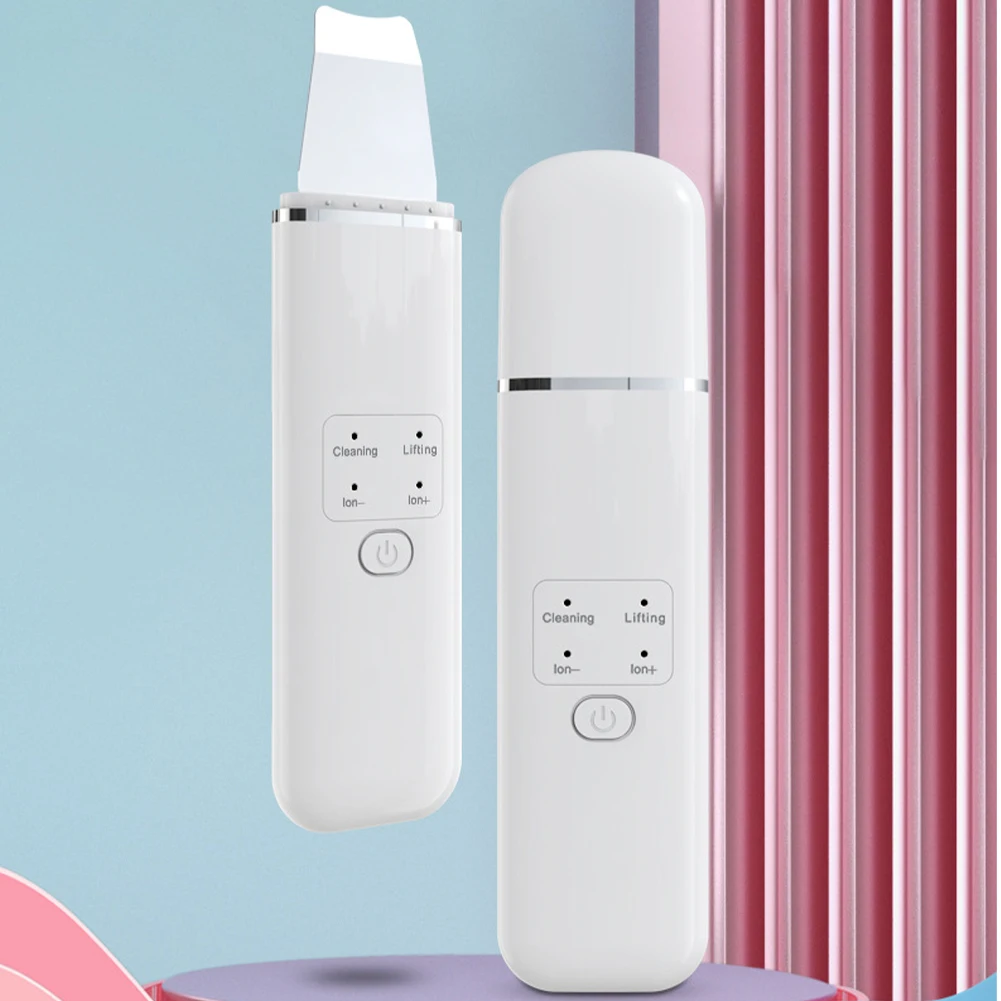 

Blackhead Removal 4 Modes Deep Cleaning Women Home Travel Face Spatula ABS Skin Scrubber Gift Comedones Extractor Ultrasonic EMS