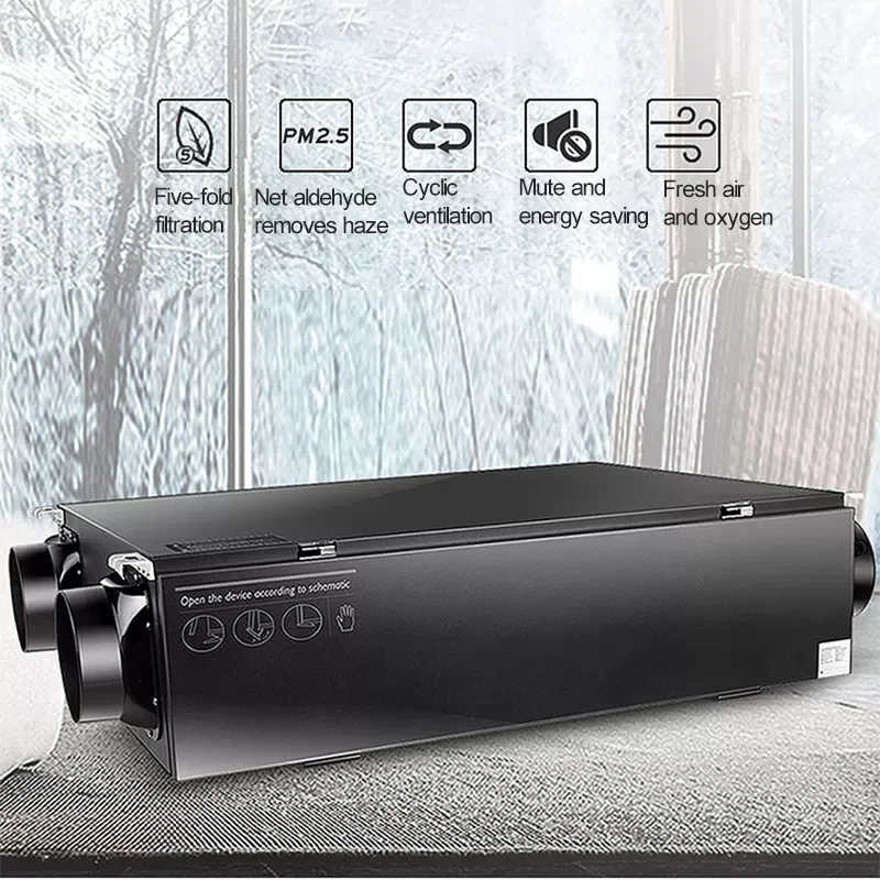 Fresh Air Purification Central Fresh Air Purifier System Filters Household Ventilation And Exhaust Air Ventilation