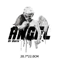 angel of death patches on clothes thermal stickers angel wings iron on transfer for clothing thermadhesive patches for t shirt