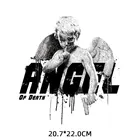 Нашивки Ангел смерти на одежду, термоклейкие наклейки, ангельские крылья, термоклейкие нашивки на одежду для футболок