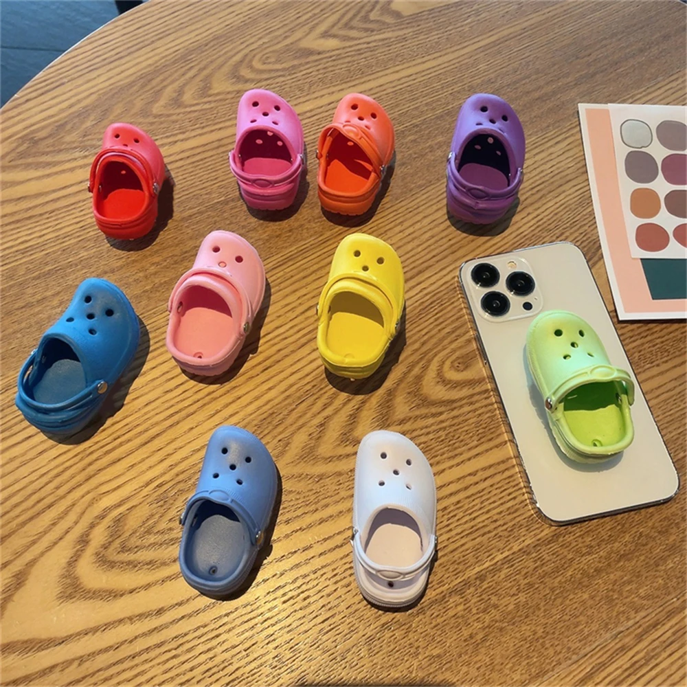 

Cute 3D Slipper Cartoon Expandable Griptok Phone Holder For iPhone 14Pro Grip Tok Finger Ring Support Folding Phone Stand