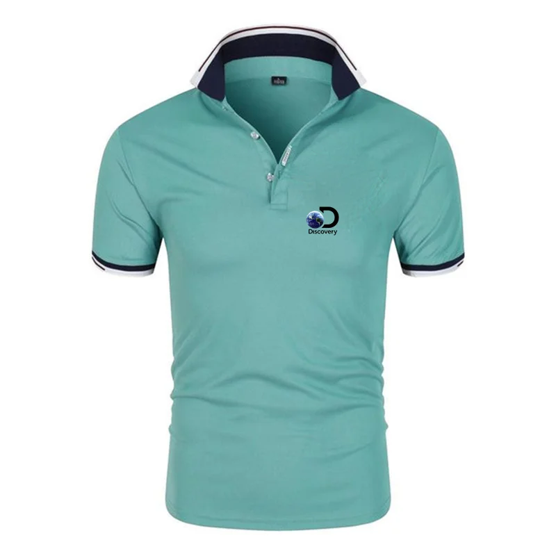

Summer Men's Sports Golf Shirt Quick Dry Breathable Polo Shirt Polyester/Spandex Short Sleeve Golf Shirt Men's T-Shirt Business