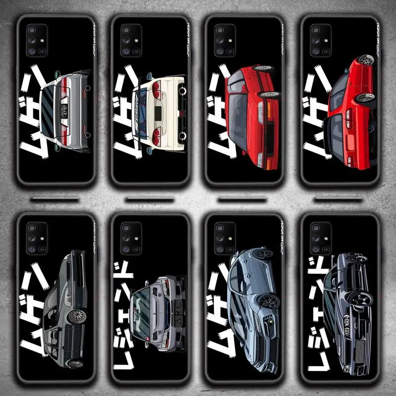 

Tokyo drift sports car JDM Phone Case For Samsung Galaxy A52 A21S A02S A12 A31 A81 A10 A30 A32 A50 A80 A71 A51 5G