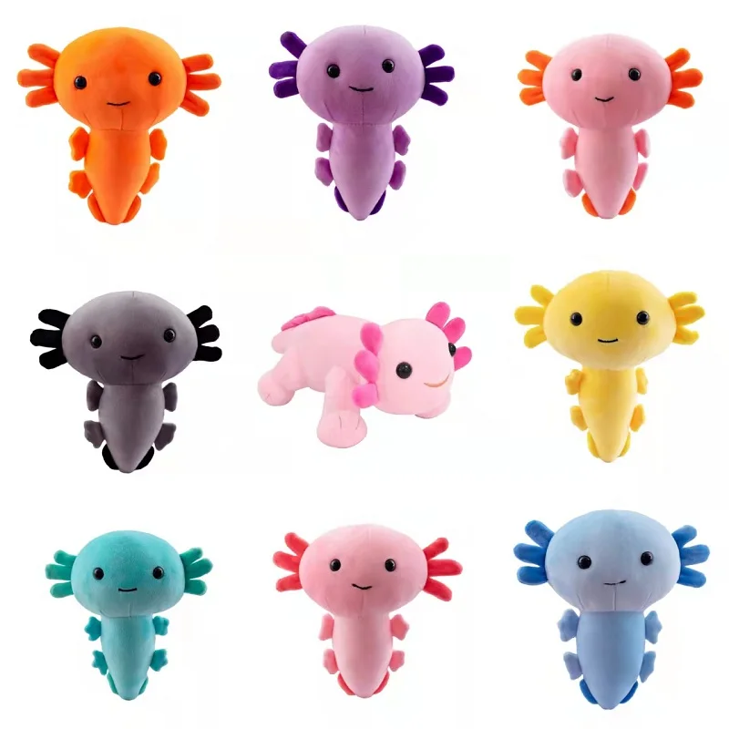 

20cm Kawaii Axolotl Plush Toy Cute Animals Plushie Doll Cartoon Room Decor Stuffed Toys for Children Birthday Christmas Gifts