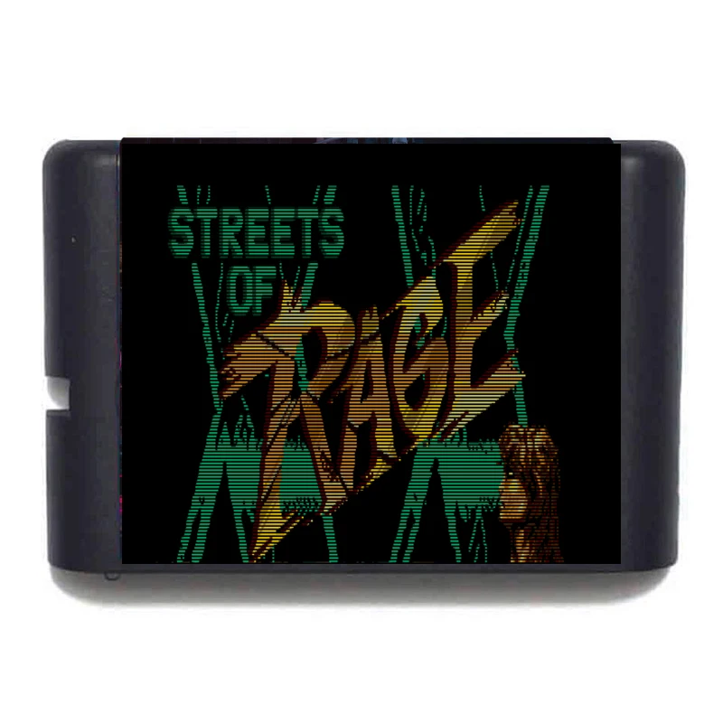 Streets of Rage 2 double X 16 Bit Game Card For Mega Drive Genesis