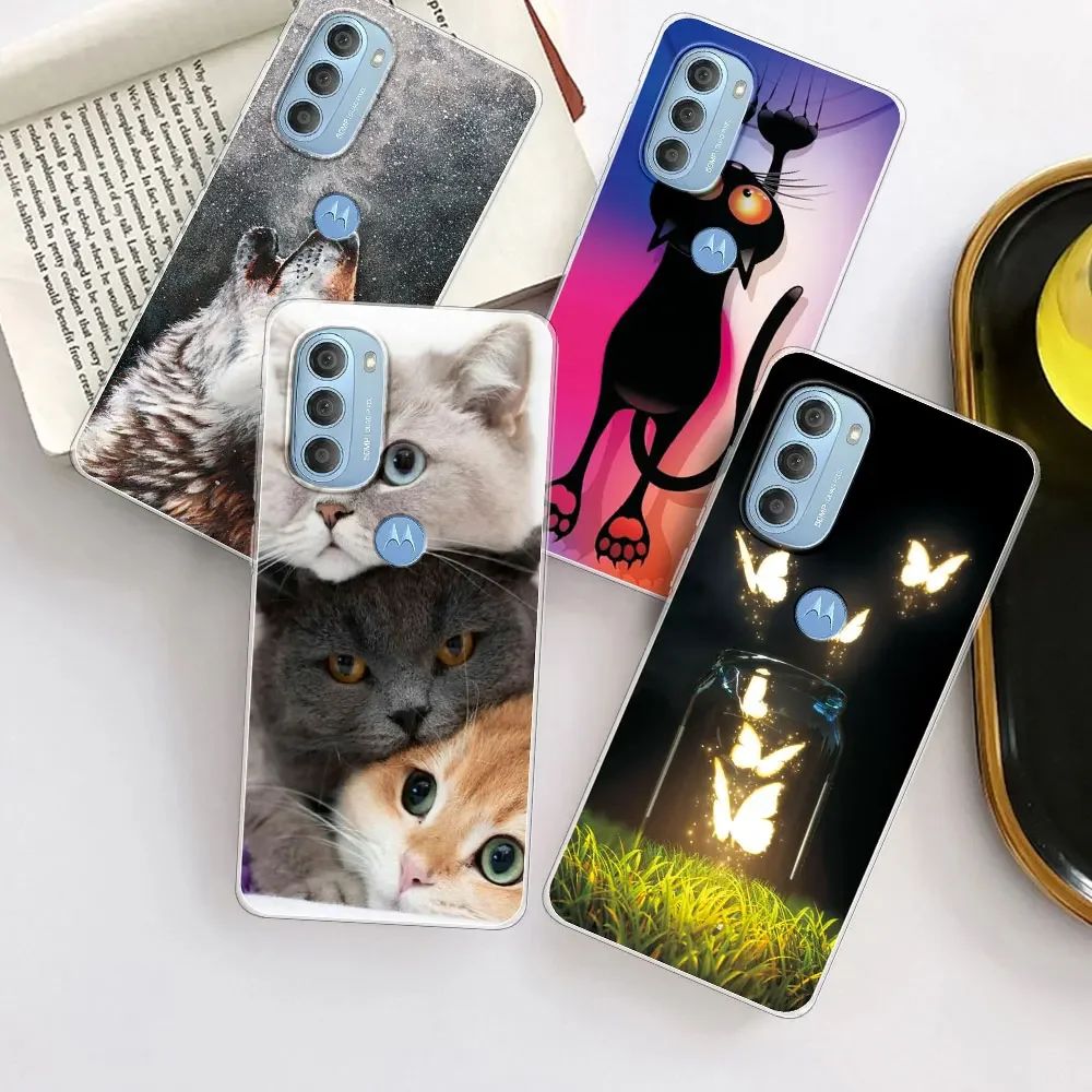 Чехол для Motorola Moto G31 G41 прозрачный мягкий Силиконовый ТПУ чехол телефона G51 G71 G71S